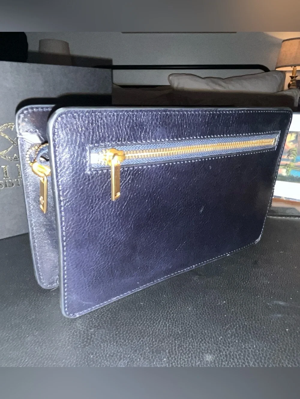 Time Resistance - Leather Clutch Purse - Decameron